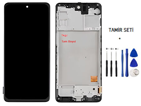 Samsung Galaxy M31S - SM-M317 Uyumlu Lcd Ekran Dokunmatik SERVİS Orijinali ÇITALI + TAMİR SETİ