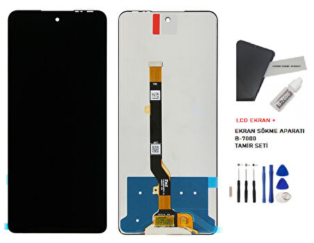 İnfinix Hot 40 Lcd Dokunmatik EkranSERVİS Orijinali + B-7000 + TAMİR SETİ