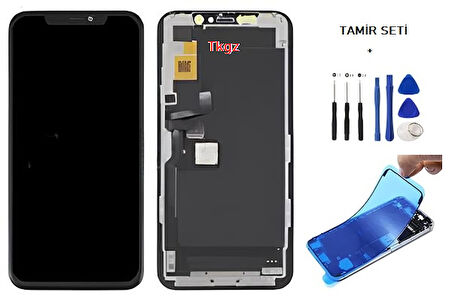 iPhone 11 PRO  Uyumlu Lcd Ekran Dokunmatik A+A KALİTE ( JK MARKA ) + TAMİR SETİ + TOZ BANTI