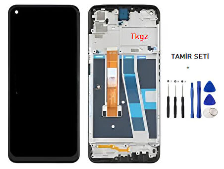 Oppo A52 Uyumlu Lcd Ekran Dokunmatik SERVİS Orijinali ÇITALI + TAMİR SETİ