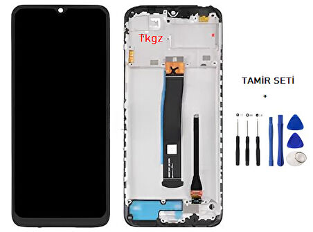 Xiaomi Redmi 10C  Uyumlu Lcd Ekran Dokunmatik SERVİS Orijinali ÇITALI + TAMİR SETİ