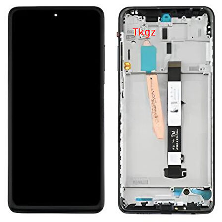 Xiaomi POCO X3 NFC Uyumlu Lcd Ekran Dokunmatik SERVİS Orijinali ÇITALI SİYAH