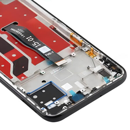 Huawei P40 Lite Uyumlu Lcd Ekran Dokunmatik SERVİS Orijinali ÇITALI SİYAH