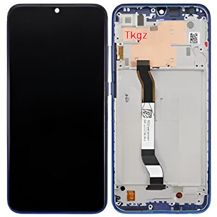 Tkgz - Xiaomi Redmi NOTE 8 Lcd Ekran Dokunmatik -A- Kalite ÇITALI MAVİ