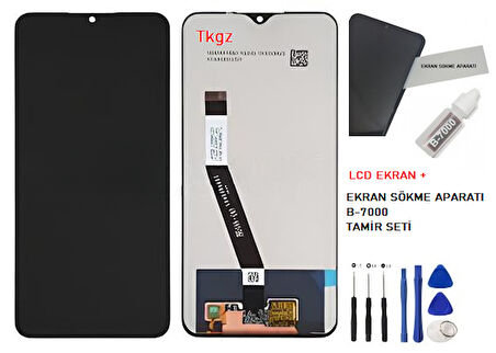 Tkgz - Xiaomi Redmi 9 Lcd Ekran Dokunmatik -A- Kalite + B-7000 + TAMİR SETİ