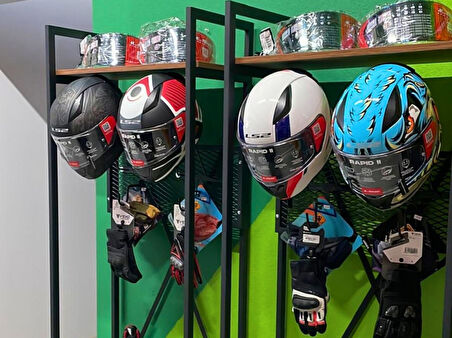 Motorcu Kask Askısı, Motorcu Dolabı, Vestiyeri XPRO-1V8