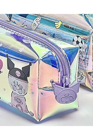 Kuromi Parlak Yanardöner Mor Kalem Kutu