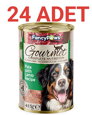 Fancy Paws Kuzu Etli Yetişkin Köpek Konserve Maması X 24 Adet