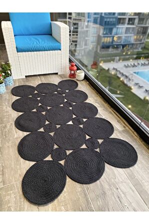 Doğal Orjinal Pamuk Halı Salon,Mutfak,Balkon ve Bahçe Pamuk Kilim Pamuk  Halı Promo 06