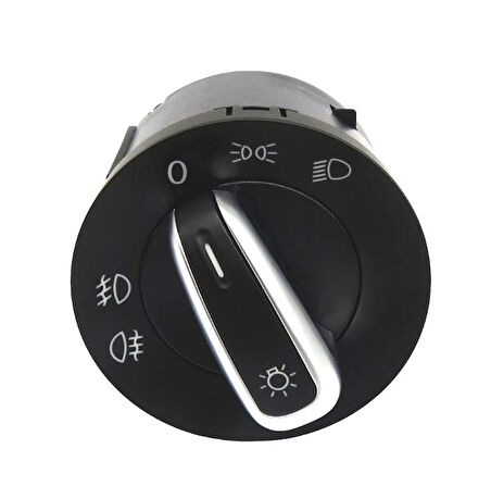 VOLKSWAGEN CADDY III FAR AÇMA KAPAMA DÜĞMESİ ANAHTARI 2005-2016 KROM