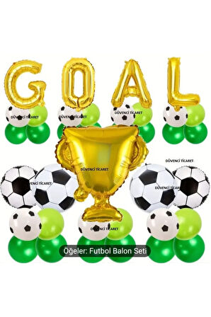 FUTBOL TEMALI GOAL BALON SET