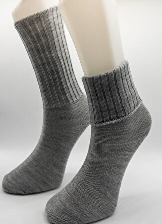 CİHO SOCKS 6 Çift Kışlık Kadın Yünlü Uyku Çorabı Soft Touch