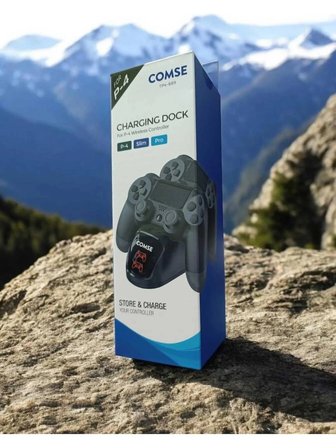  Ps4 Dualshock 4 Şarj İstasyonu LED Göstergeli Stand Tp4-889 Taşınabilir ve Yer Tasarruflu