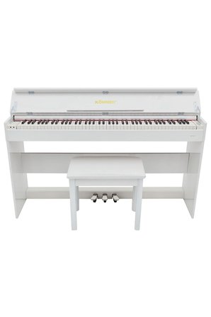 KÖHNER SLP-245 WH Dijital Konsol Piyano, Bluetooth, Tuş Hassasiyeti, 88 Tuşlu, Kapaklı (KULAKLIK VE TABURE)