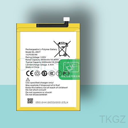 Tkgz - Tecno CAMON 16 - BL-49HT - Batarya Pil Orijinal Sıfır