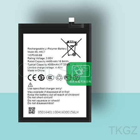 Tkgz - Tecno CAMON 16 PREMİER - BL-44CT - Batarya Pil Orijinal Sıfır