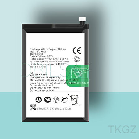 Tkgz - Tecno CAMON 19 - BL-49LT  Batarya Pil Orijinal Sıfır