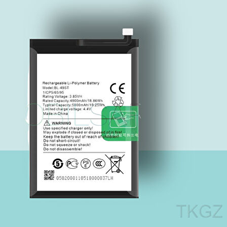 Tkgz - Tecno SPARK 10 PRO - BL-49ST - Batarya Pil Orijinal Sıfır