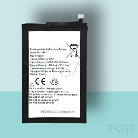 Tkgz - Tecno SPARK 7T - BL-58CT - Batarya Pil Orijinal Sıfır