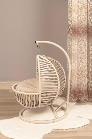 Cat Loft Kedi Salıncağı ve Minderli Rahat Yatağı, Sık Örgülü Rattan Tasarım