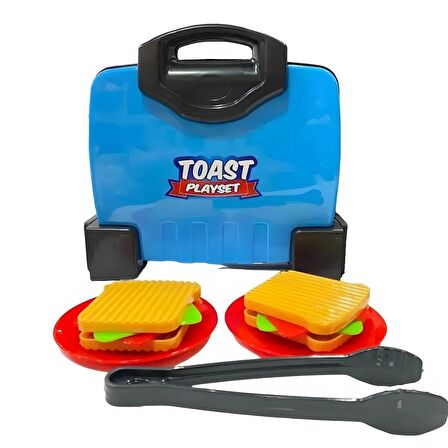 Oyuncak Tost Makinesi ve Tost Ekmeği Seti - Eğlenceli Tost Yapma Oyun Seti