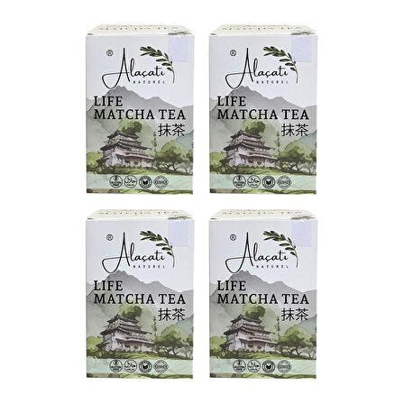 Alaçatı Natürel Life Matcha Tea 140 gr (7gr x 20 paket) x 4 Adet