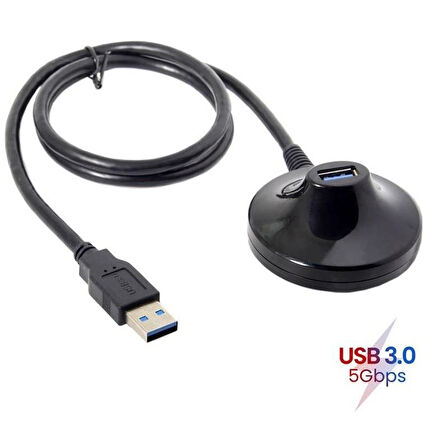 5255 Usb 3.0 Standlı Dişi Erkek Uzatma Kablosu 1 Metre