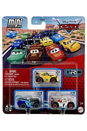 Disney Pixar Cars - Üçlü Mini Racers - Jackson Storm & Miguel Camino & Shu Todoroki