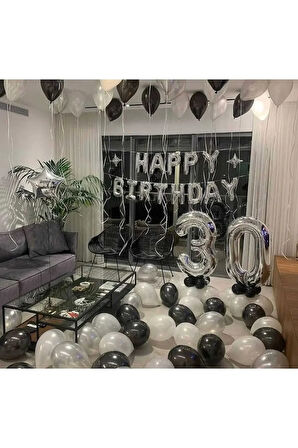 30 Yaş Lüks Doğum Günü Balon Seti