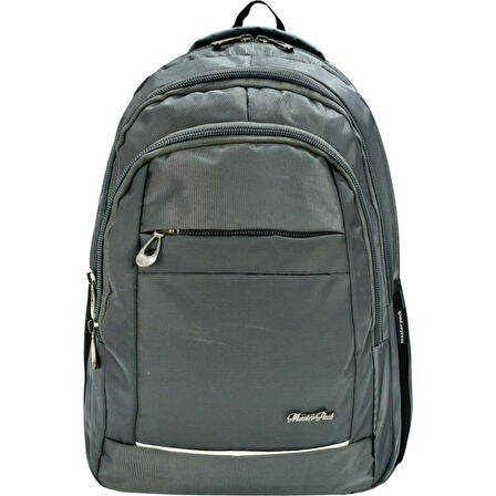 DZC KUZRNLER AVM  OKUL GRİ SIRT ÇANTASI DAYANIKLI ÇOK GÖZLÜ GÜNLÜK SPOR UNISEX  