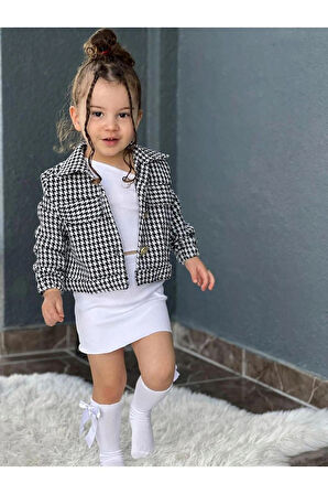 KIZ ÇOCUK ÖZEL TASARIM KAZAYAĞI YARIM CEKET