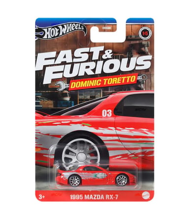 HOT WHEELS Fast And Furious Dominic Toretto 1995 Mazda RX-7
