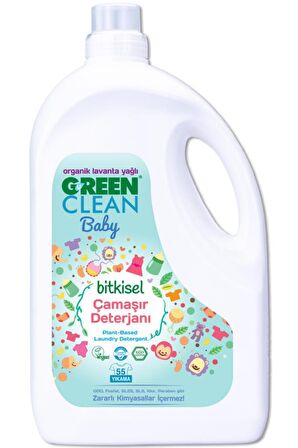 U Green Clean Organik Lavanta Yağlı Baby Bitkisel Çamaşır Deterjanı 2750 ml