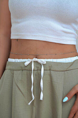 Dorika Topçuklu Çelik Bel Zinciri – Suya Dayanıklı