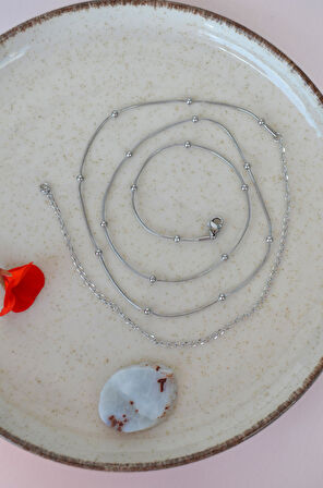 Dorika Topçuklu Çelik Bel Zinciri – Suya Dayanıklı