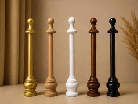 Bali Şemsiyesi Ahşap Ayak 43 cm – 5 Farklı Renk Seçenekli Dekoratif Ayak
