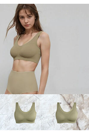Lazer Kesim Çıkarılabilir Pedli 2 Adet Bralet Sporcu Sütyen LL.01.S00.U1.T2.LL3