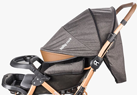 Baby Care 65 Capron Çift Yönlü Bebek Arabası Kahve