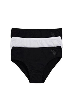 U.S Polo Kız Çocuk Slip Külot 1677 Siyah