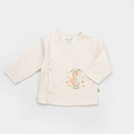 Bibaby Biorganic Save The Seahorse 5'Li Hastane Çıkış Seti 62340 Bej-Mint