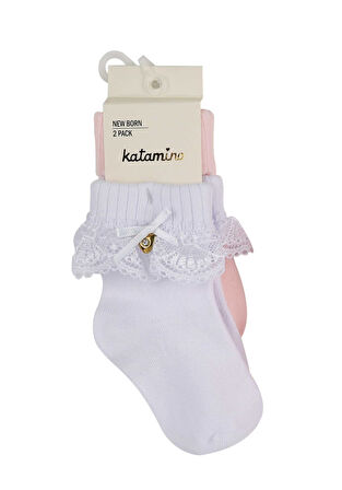 Katamino Amy 2'li Aks. Bebek Soket K44024 Asorti