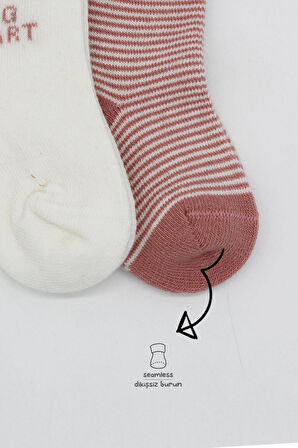 Bistyle 3'Lü Penye Soket Çorap BS10110 Pudra