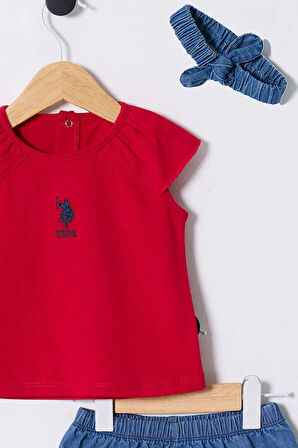 U.S Polo Bebek 2'Li Takım USB2462 Kırmızı