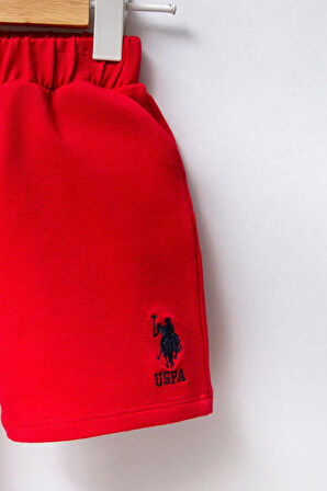 U.S Polo Bebek 2'Li Takım USB2339 Beyaz Kırmızı