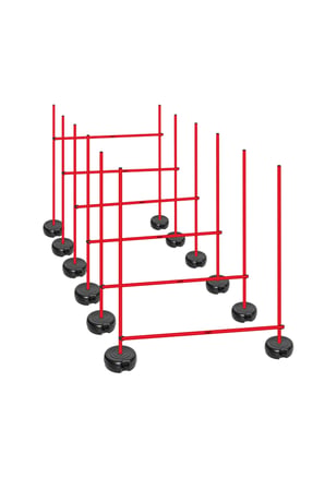 Scucs 1149 Slalom Seti Dolu Renkli Kırmızı