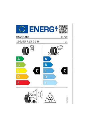 Starmaxx 195/65 R15 91H Maxx Out St582 Dört Mevsim Lastiği 2024 Üretim