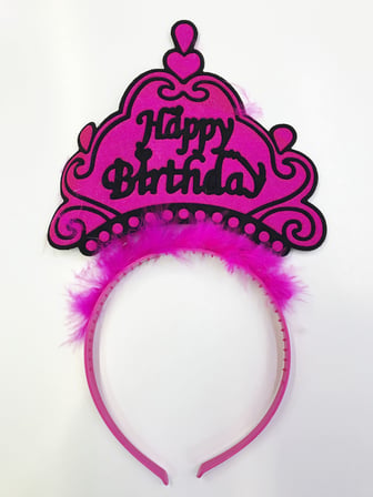 Happy Birthday Yazılı Neon Renk Taç 12 Adet (5671) gotlthmngoxx