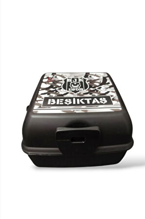 Beşiktaş Lisanslı Plastik Beslenme Kabı/Kutusu (Kamuflaj)