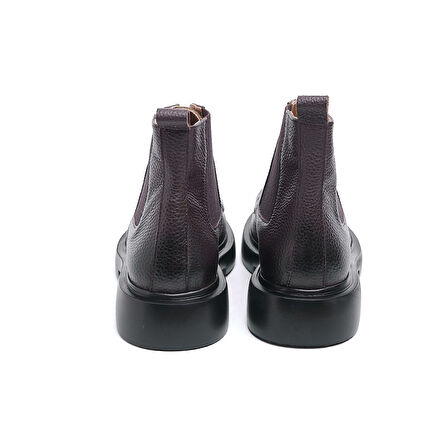 Fermuarlı Hakiki Deri Erkek Bot