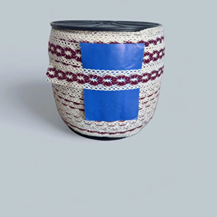 Pamuk Dantel Çift Renk 2.5cm 5 Metre